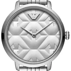 EMPORIO ARMANI 32MM Slim Silver Dial Women's Watch AR11213