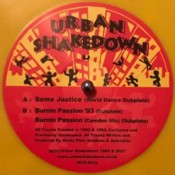 Urban Shakedown - Some Justice (World Dance Dubplate) / Burnin Passion '93 - 12" Colored Vinyl