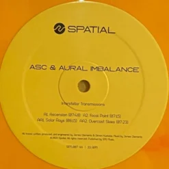 ASC & Aural Imbalance - Interstellar Transmissions - 12" Colored Vinyl