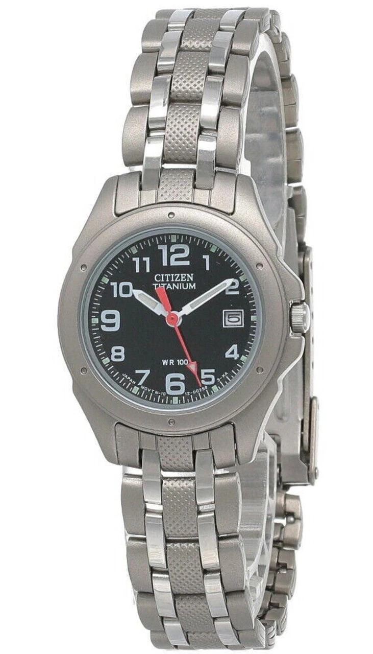 CITIZEN Black Dial Titanium Women's Watch EU1060-52A 1 CITIZEN Black Dial Titanium Women's Watch EU1060-52A
