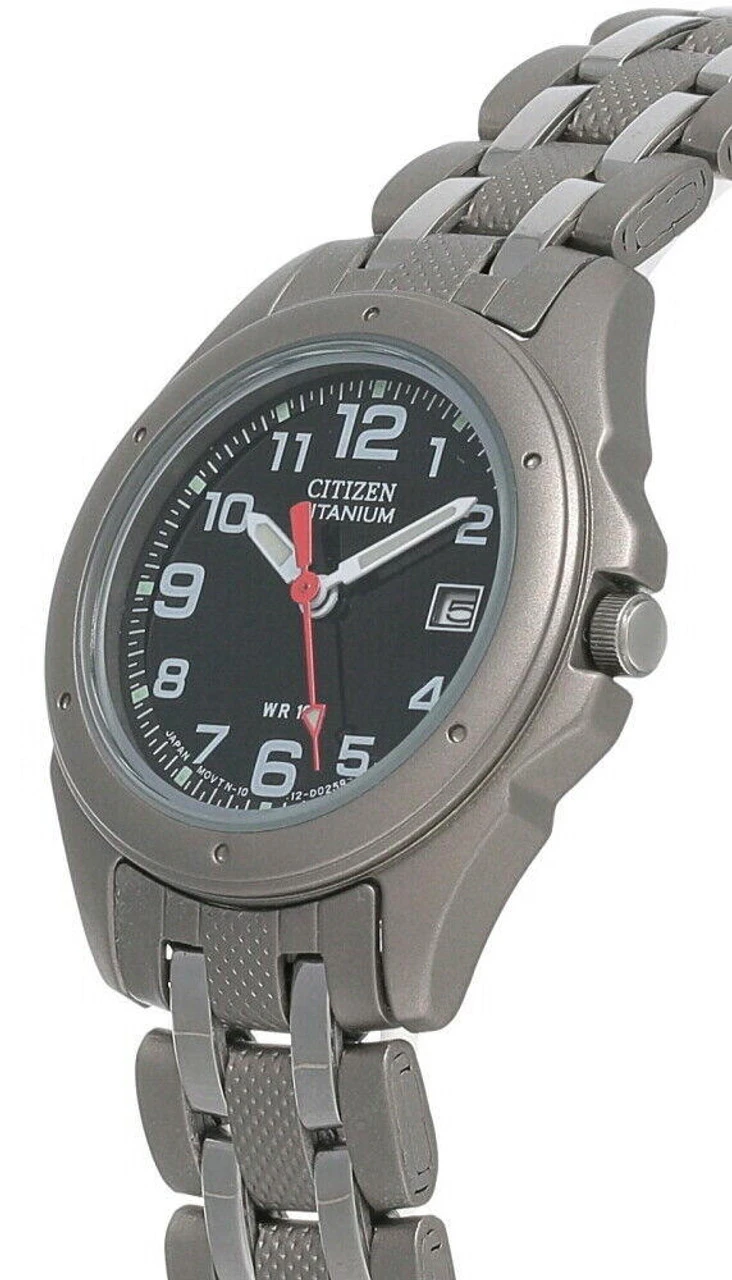 CITIZEN Black Dial Titanium Women's Watch EU1060-52A 2 CITIZEN Black Dial Titanium Women's Watch EU1060-52A - Image 2