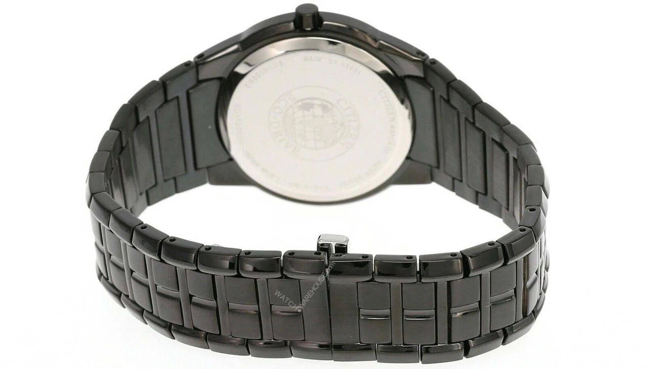 CITIZEN Eco-Drive Black Dial Black Ion-plated SS Men's Watch BM6675-52G 3 CITIZEN Eco-Drive Black Dial Black Ion-plated SS Men's Watch BM6675-52G - Image 3