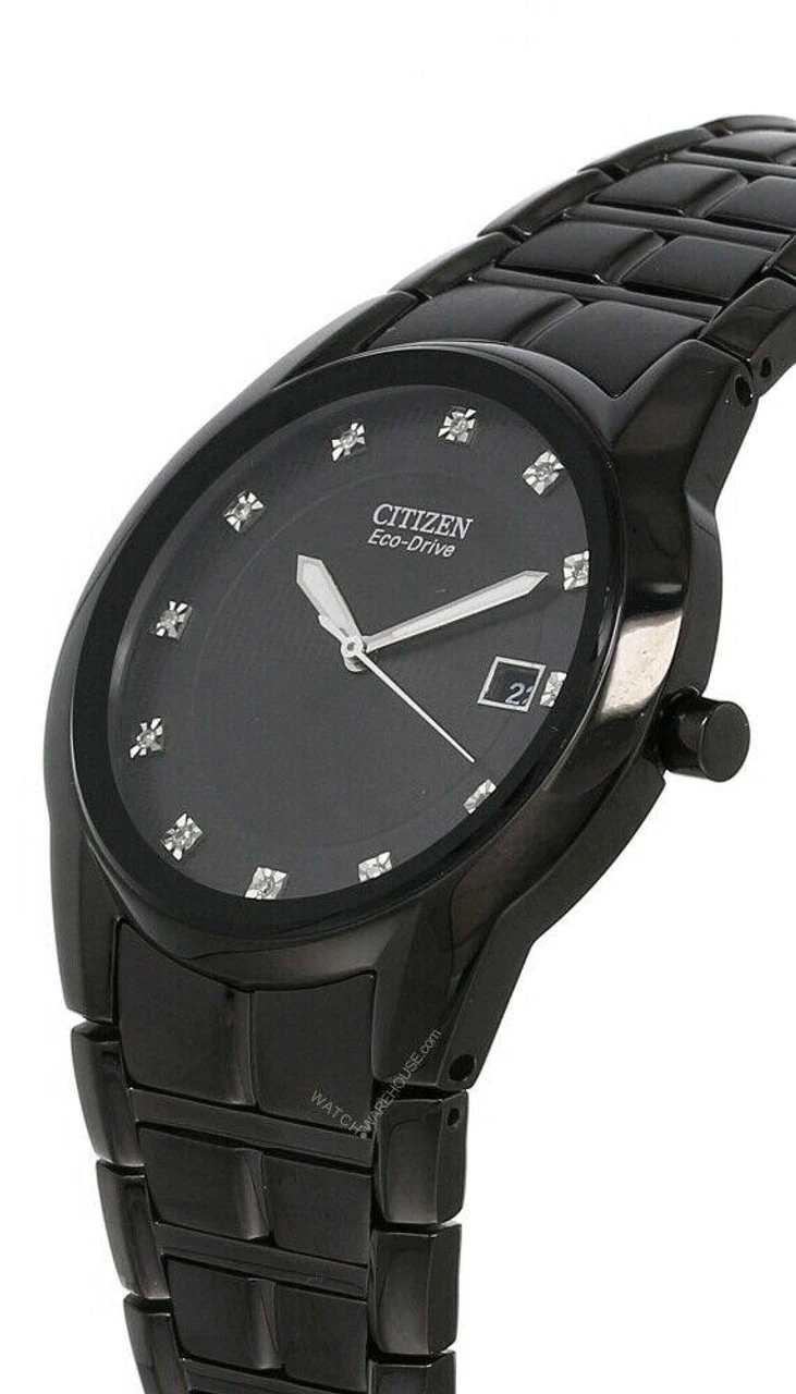 CITIZEN Eco-Drive Black Dial Black Ion-plated SS Men's Watch BM6675-52G 2 CITIZEN Eco-Drive Black Dial Black Ion-plated SS Men's Watch BM6675-52G - Image 2