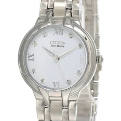 CITIZEN Eco Drive White Dial SS Women's Watch EM0130-54A