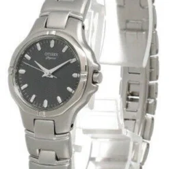 CITIZEN Elegance Black Dial Stainless Steel Women's Watch EK6680-53EZ