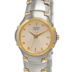 Citizen Elegance Gold Dial Stainless Steel Women's Watch EK6764-55PZ