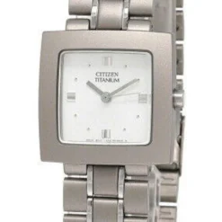 CITIZEN Silver Dial Titanium Women's Watch EL1550-50A