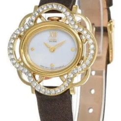 CITIZEN White Dial LTHR/Fabric Strap Women's Watch EW8972-01A