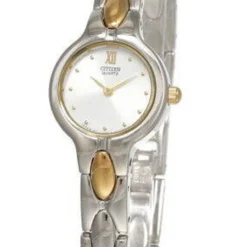 New Citizen Silver Dial 2-Tone SS Women's Watch EK5120-61A
