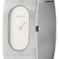 GUCCI 22MM Quartz Stainlees Steel Silver Dial Women's Watch 2405S-Small