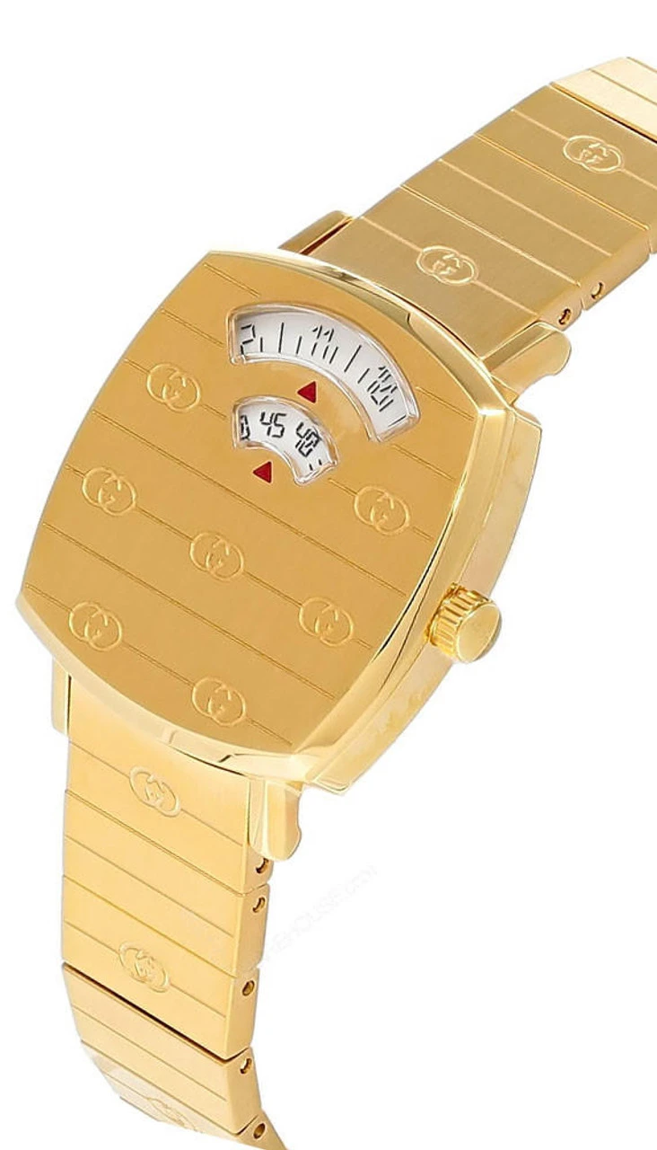GUCCI Grip 27MM Quartz SS Yellow Gold PVD Women's Watch YA157502 2 GUCCI Grip 27MM Quartz SS Yellow Gold PVD Women's Watch YA157502 - Image 2