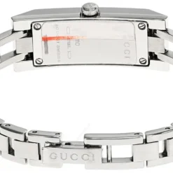 GUCCI S-Steel Print Dial Diamond Bezel Bracelet Women's Watch 110L -Movado shop gucci watches gucci s steel print dial diamond bezel bracelet womens watch 110l 54808.1652729420