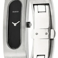 GUCCI Small SS Bracelet Black Dial Women's Watch 2405SP