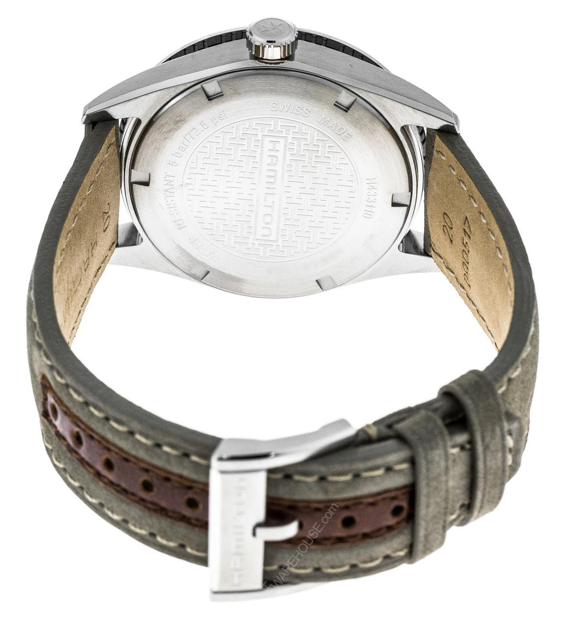 HAMILTON Broadway Day Date 40MM Quartz SS Silver Dial Watch H43311915 4 HAMILTON Broadway Day Date 40MM Quartz SS Silver Dial Watch H43311915 - Image 4