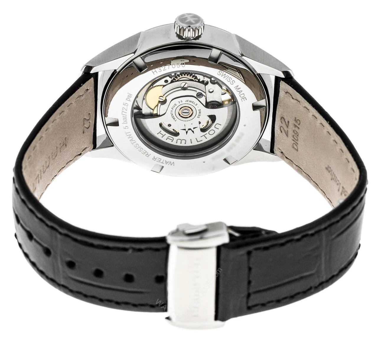 HAMILTON Jazzmaster Open Heart AUTO Black LTHR Men's Watch H32705731 4 HAMILTON Jazzmaster Open Heart AUTO Black LTHR Men's Watch H32705731 - Image 4