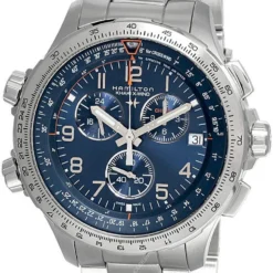 HAMILTON Khaki Aviation X-Wind GMT CHRONO QTZ SS Men's Watch H77922141