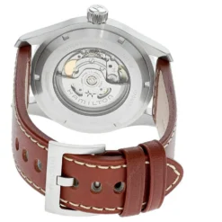 HAMILTON Khaki Field 42MM Automatic Brown LTHR Men's Watch H70555533 -Movado shop hamilton watches hamilton khaki field 42mm automatic brown lthr mens watch h70555533 11045.1681414310