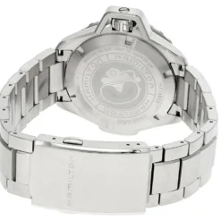 HAMILTON Khaki Navy Frogman AUTO 41MM SS Black Dial Men's Watch H77485130 -Movado shop hamilton watches hamilton khaki navy frogman auto 41mm ss black dial mens watch h77485130 46109.1700800044