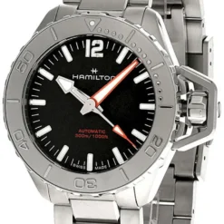 HAMILTON Khaki Navy Frogman AUTO 41MM SS Black Dial Men's Watch H77485130