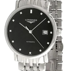 LONGINES Elegant AUTO 37MM SS Black Dial Men's Watch L4.810.4.57.6