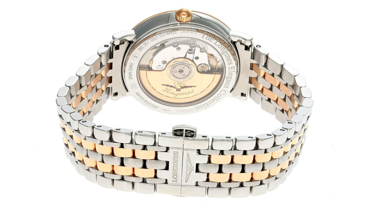 LONGINES Elegant AUTO 37MM SS White Dial Two-Tone Men's Watch L4.810.5.12.7 3 LONGINES Elegant AUTO 37MM SS White Dial Two-Tone Men's Watch L4.810.5.12.7 - Image 3
