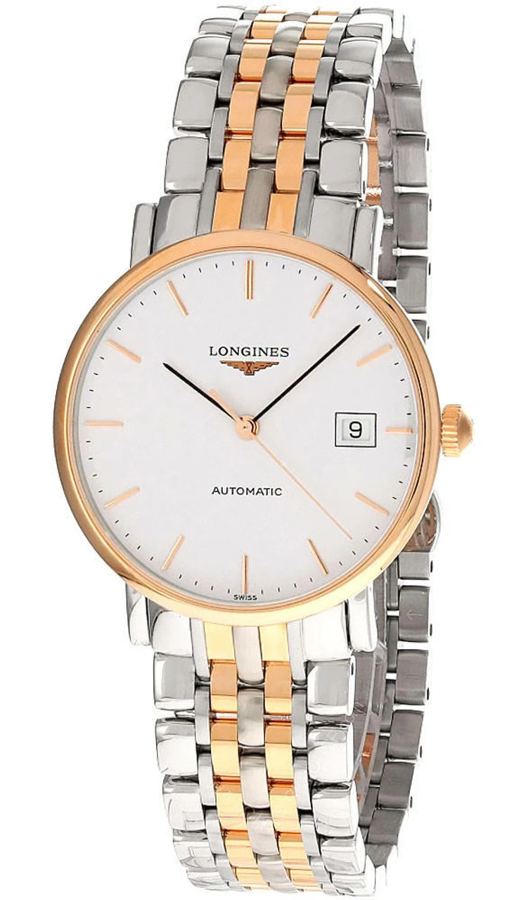 LONGINES Elegant AUTO 37MM SS White Dial Two-Tone Men's Watch L4.810.5.12.7 1 LONGINES Elegant AUTO 37MM SS White Dial Two-Tone Men's Watch L4.810.5.12.7