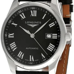 LONGINES Master Collection 42MM AUTO Black Dial Leather Men's Watch L2.893.4.51.7