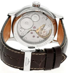 LONGINES Master Collection 47.5MM AUTO Silver Dial Leather Men's Watch L2.841.4.18.5 -Movado shop longines watches longines master collection 47.5mm auto silver dial leather mens watch l2.841.4.18.5 27256.1700194179