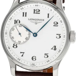 LONGINES Master Collection 47.5MM AUTO Silver Dial Leather Men's Watch L2.841.4.18.5