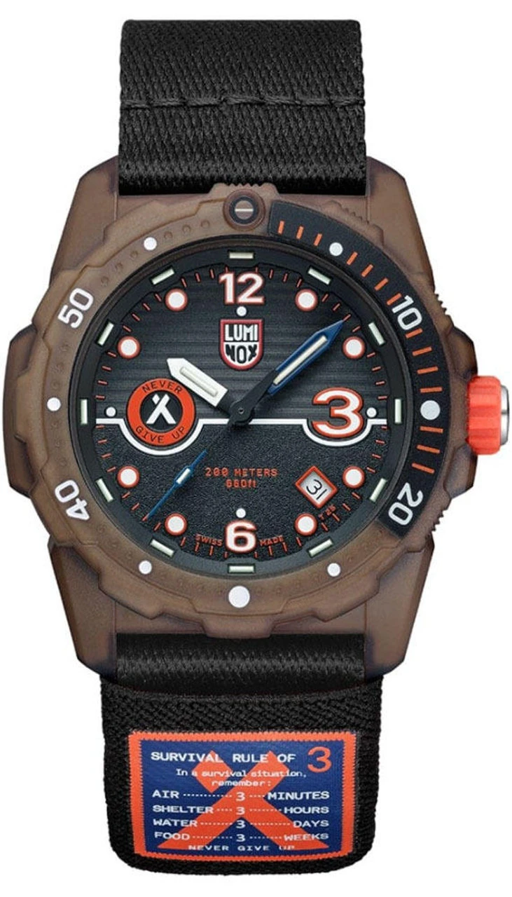 LUMINOX Bear Grylls Survival 42MM Black Nylon Men's Watch XB.3721.ECO 1 LUMINOX Bear Grylls Survival 42MM Black Nylon Men's Watch XB.3721.ECO