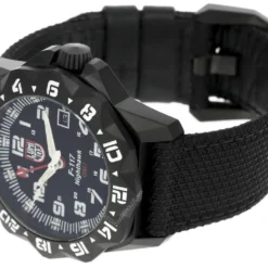 LUMINOX F-117 Nighthawk 6420 Series 44MM SS Fabric Strap Watch XA.6421