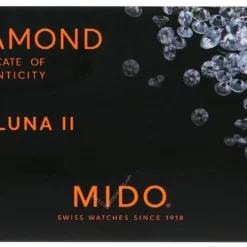 MIDO Baroncelli 29MM SS Diamond Black Dial Women's Watch M7600.4.68.1 -Movado shop mido watches mido baroncelli 29mm ss diamond black dial womens watch m7600.4.68.1 00308.1652724402