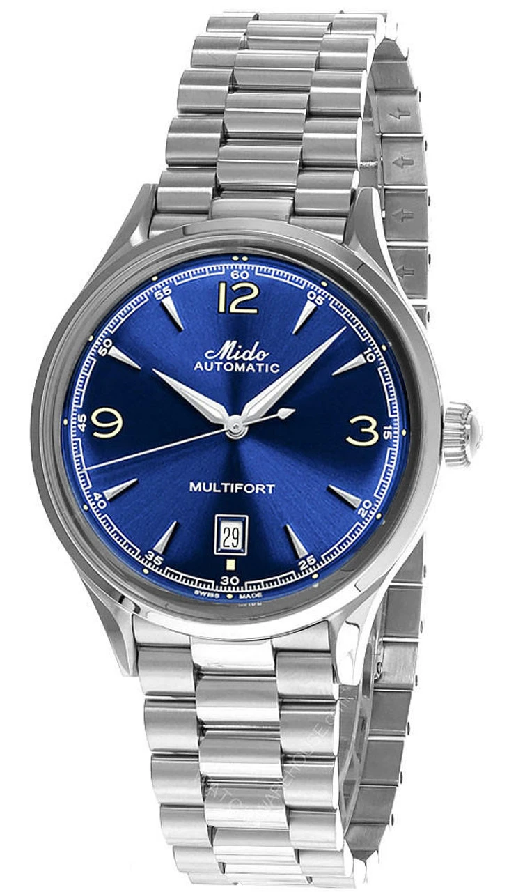 MIDO Multifort Powerwind 40MM SS Blue Dial Men's Watch M040.407.11.047.00 1 MIDO Multifort Powerwind 40MM SS Blue Dial Men's Watch M040.407.11.047.00