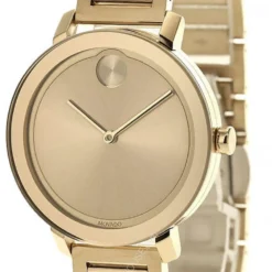 MOVADO Bold 34MM Quartz S-Steel Gold Museum Dial Women's Watch 3600648