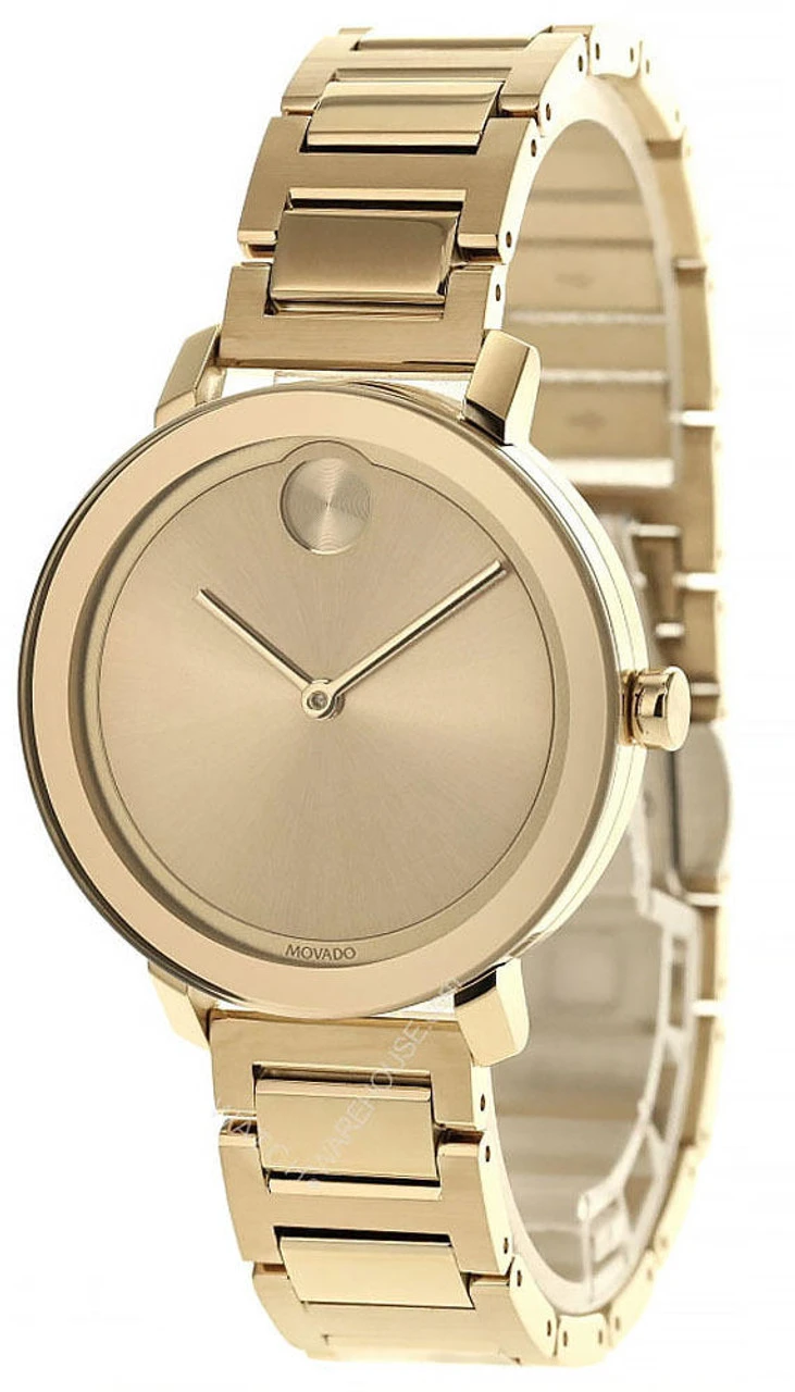 MOVADO Bold 34MM Quartz S-Steel Gold Museum Dial Women's Watch 3600648 1 MOVADO Bold 34MM Quartz S-Steel Gold Museum Dial Women's Watch 3600648