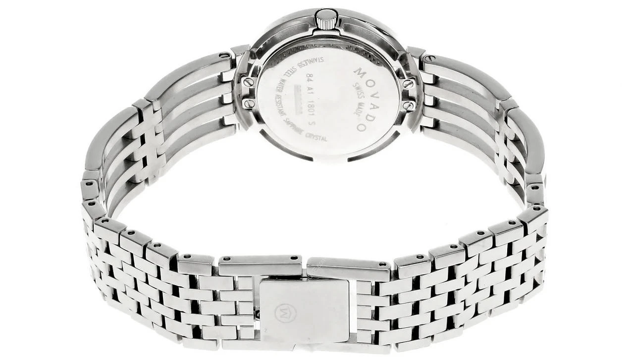 MOVADO Esperanza S-Steel Blue MOP Dial Diamond Bezel Women's Watch 0605292 3 MOVADO Esperanza S-Steel Blue MOP Dial Diamond Bezel Women's Watch 0605292 - Image 3