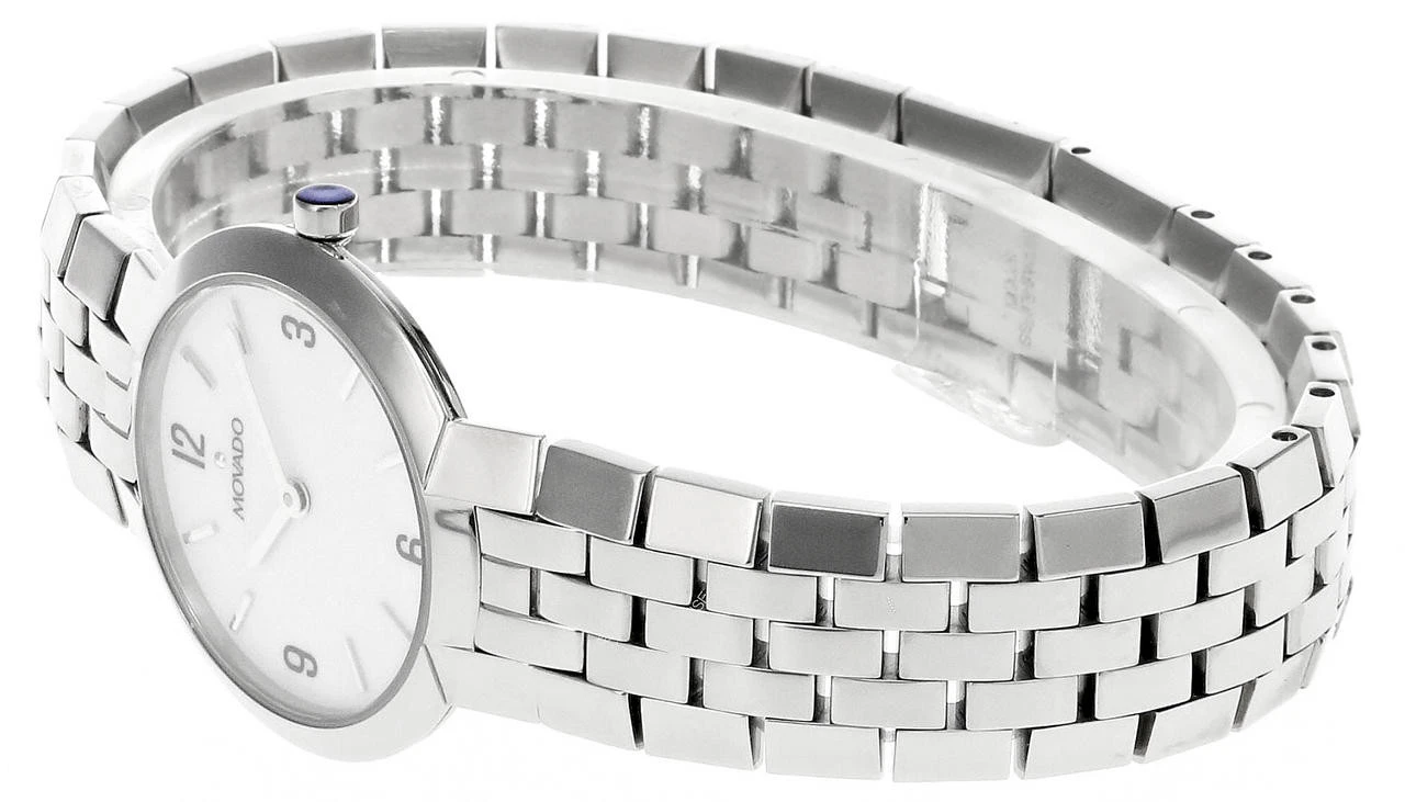 MOVADO Faceto Stainless Steel White Dial Women's Watch 0605566 2 MOVADO Faceto Stainless Steel White Dial Women's Watch 0605566 - Image 2