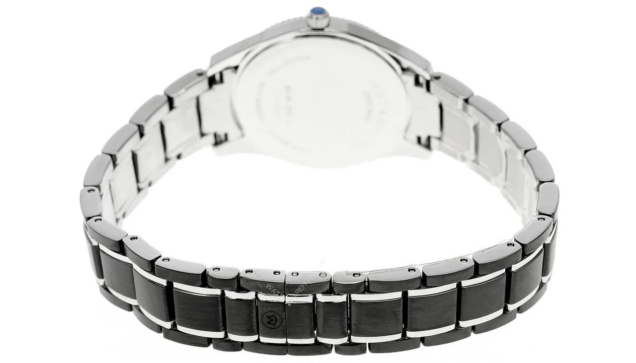 MOVADO Gentry 28MM Quartz SS Black Dial Two-Tone Women's Watch 0605533 3 MOVADO Gentry 28MM Quartz SS Black Dial Two-Tone Women's Watch 0605533 - Image 3