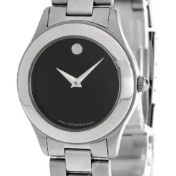 MOVADO Junior Sport QTZ Black Museum Dial Women's Watch 0604680