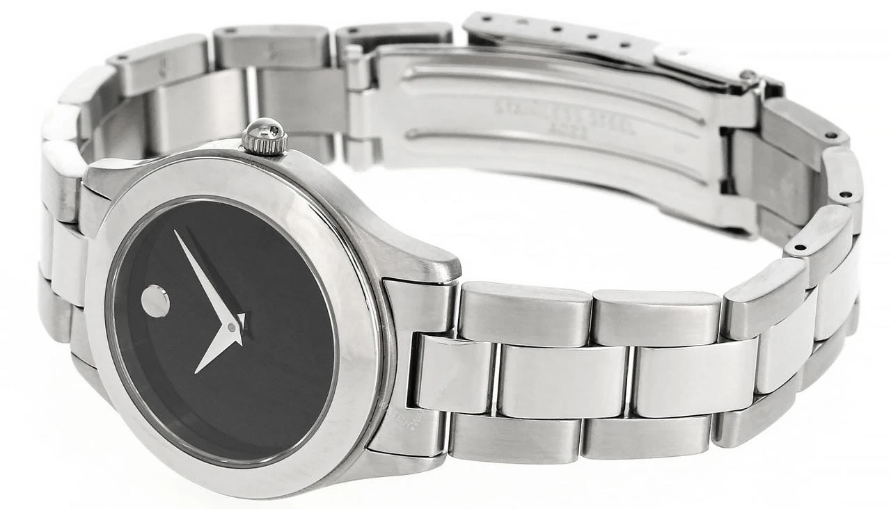 MOVADO Junior Sport QTZ Black Museum Dial Women's Watch 0604680 2 MOVADO Junior Sport QTZ Black Museum Dial Women's Watch 0604680 - Image 2
