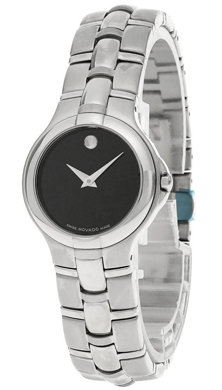 MOVADO Medalist Stainless Steel Black Dial Women's Watch 0604803 1 MOVADO Medalist Stainless Steel Black Dial Women's Watch 0604803