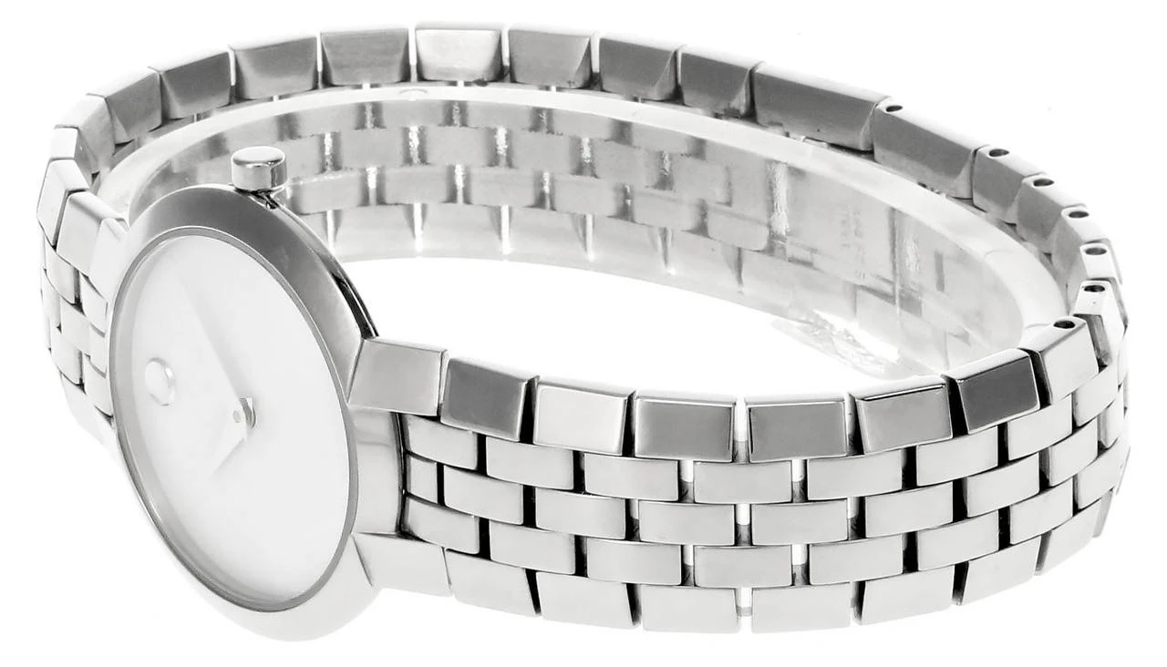 MOVADO Museum SS White Mother Of Pearl Dial Women's Watch 84-A1-1845 2 MOVADO Museum SS White Mother Of Pearl Dial Women's Watch 84-A1-1845 - Image 2