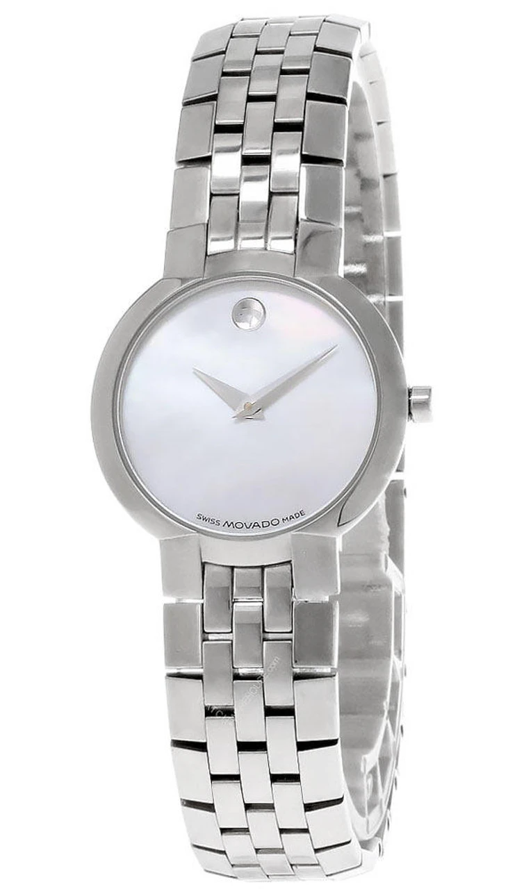 MOVADO Museum SS White Mother Of Pearl Dial Women's Watch 84-A1-1845 1 MOVADO Museum SS White Mother Of Pearl Dial Women's Watch 84-A1-1845