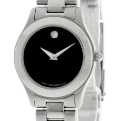 MOVADO Museum Stainless Steel Black Dial Women's Watch 84-A1-1861