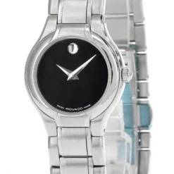 MOVADO Sprita Quartz Stainless Steel Black Dial Women's Watch 0604685