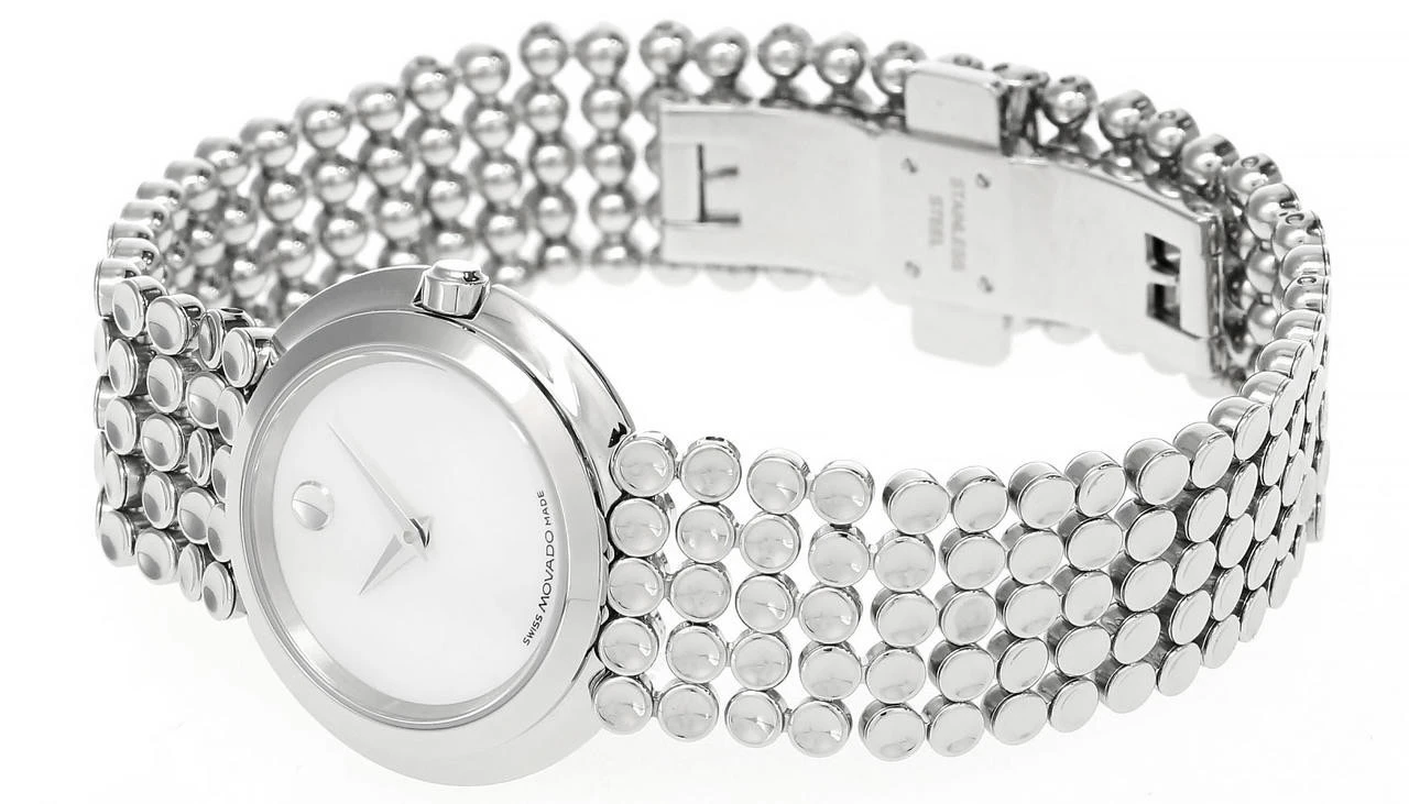 MOVADO Trembrili Quartz MOP Dial Bracelet Women's Watch 0605368 2 MOVADO Trembrili Quartz MOP Dial Bracelet Women's Watch 0605368 - Image 2