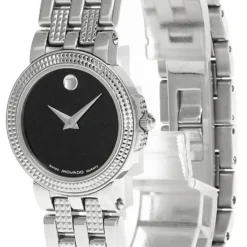 MOVADO Trevi 24MM Stainless Steel Black Dial Women's Watch 80-A1-831