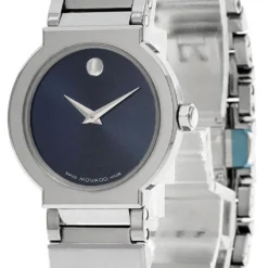MOVADO Valor 26MM Quartz Stainless Steel Blue Dial Women's Watch 0604776
