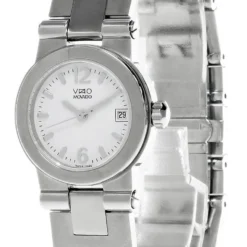 MOVADO Vizio Stainless Steel White Dial Bracelet Women's Watch 1605698W