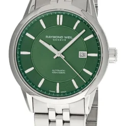 RAYMOND WEIL Freelancer 42MM SS AUTO Green Dial Men's Watch 2731-ST-52001